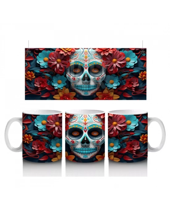 Çiçeklerden Taçlı Buzlu Maske – Hediyelik Kahve Kupası