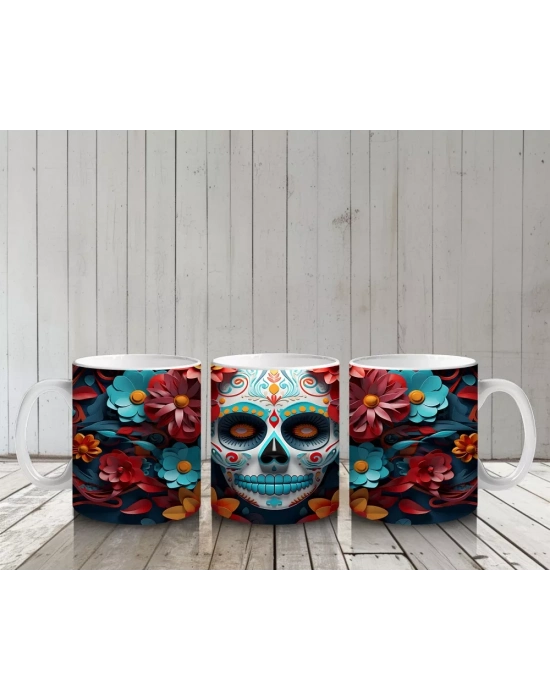 Çiçeklerden Taçlı Buzlu Maske – Hediyelik Kahve Kupası