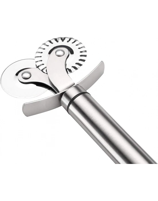 Çift Başlıklı Pizza Hamur Bıçağı