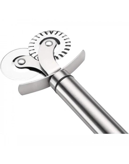 Çift Başlıklı Pizza Hamur Bıçağı