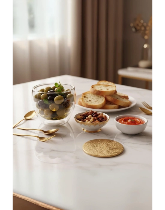 Çift Cidarlı Cam Kase 250 ml 10 cm