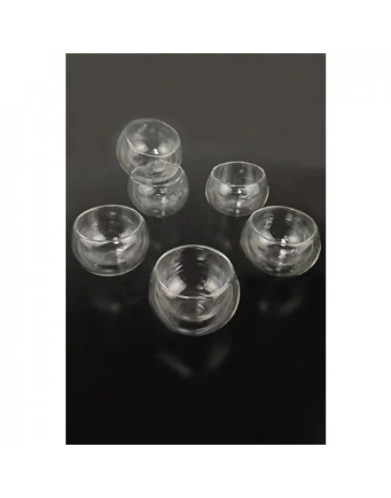 Çift Cidarlı Cam Reçellik 6 Adet