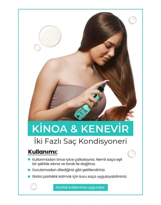 Çift Fazlı Kinoa & Kenevir Kondisyoner Fön Suyu 240 ML - mrfs