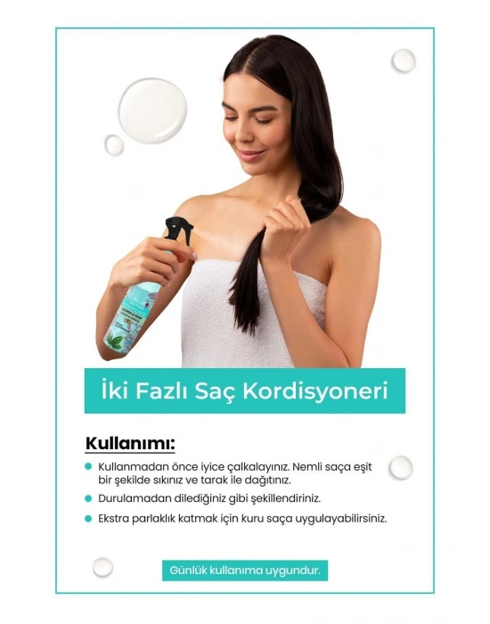 Çift Fazlı Kinoa & Kenevir Kondisyoner Fön Suyu 400 ML - mrfs