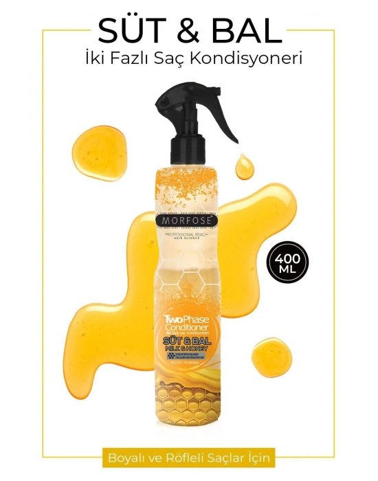 Çift Fazlı Süt & Bal Kondisyoner Fön Suyu 400 ML - mrfs
