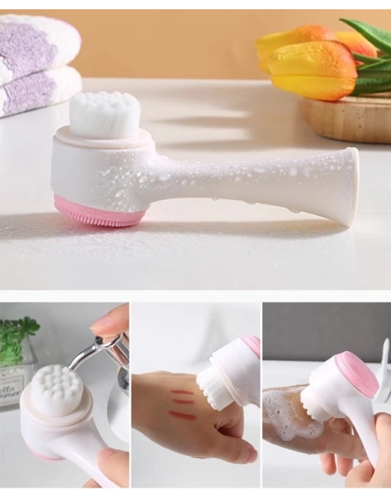 ® Çift Taraflı 3D Yumuşak Yüz Bakım Fırçası