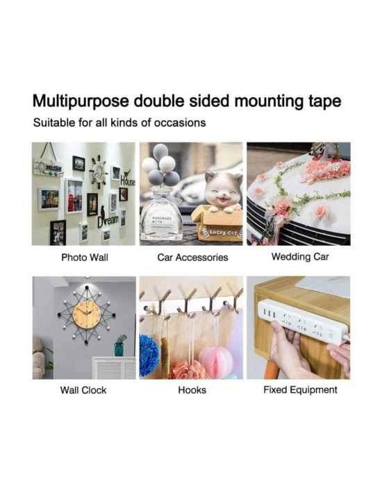 Çift Taraflı Akrilik Silikon Bant Yüksek Mukavemetli 18mm x 2 metre