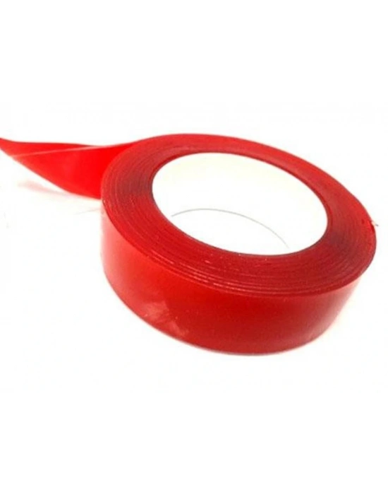Çift Taraflı Akrilik Silikonize Bant 18 Mm X 2 Metre Kırmızı Vhb