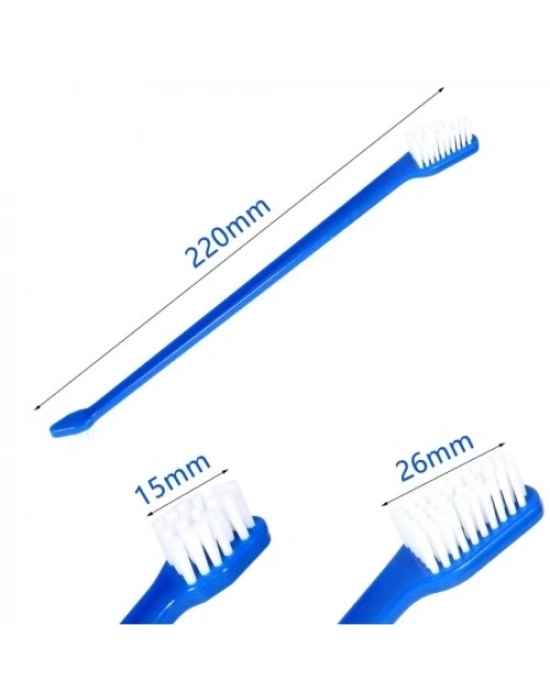 ÇIFT TARAFLI HAYVAN DIŞ FİRÇASI 4 LÜ SET