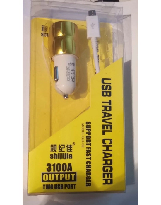 Çift Usb Girişli 3.1 Çıkışlı Seyahat Seti Android / Micro Usb