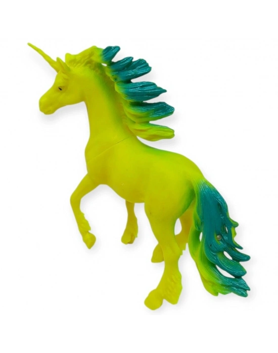 Çiftlik Hayvanları Serisi - Efsanevi Unicorn 12 cm - Sarı - Yeşil