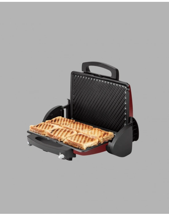 Çıkarılabilir Plakalı 2000W Tost Makinesi – Termostatlı, Kolay Temizlenir