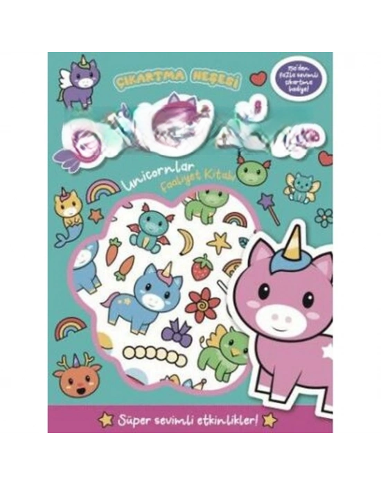 Çıkartma Neşesi Unicornlar Faaliyet Kitabı