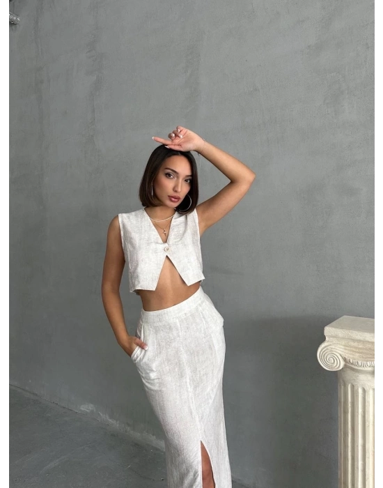 Çilek takım etek yelek