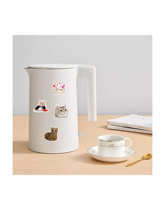 Çılgın Kediler Macbook Notebook Tablet Telefon Ajanda Laptop Defter Sticker Seti