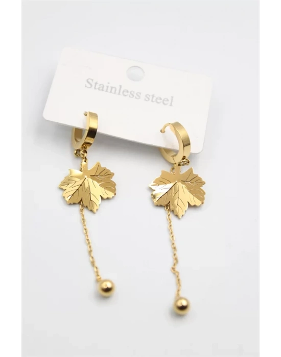 Çınar Ağacı Küpe - Altın