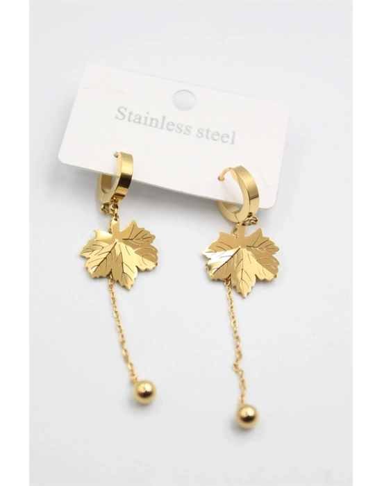 Çınar Ağacı Küpe - Altın