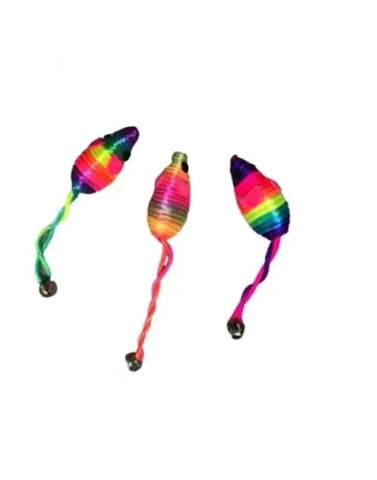 Çıngıraklı İp Fare Kedi Oyuncağı