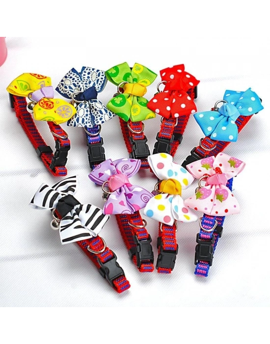 Çıngıraklı Kedi-köpek Papyonu