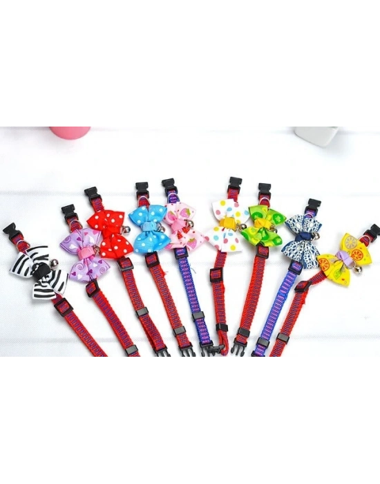 Çıngıraklı Kedi-köpek Papyonu