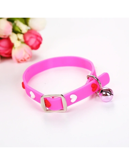 Çıngıraklı Silikon Kedi Köpek Tasması