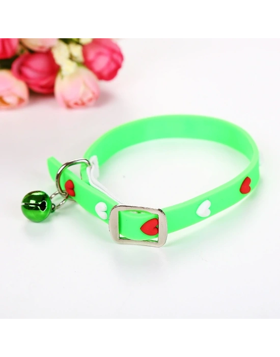 Çıngıraklı Silikon Kedi Köpek Tasması