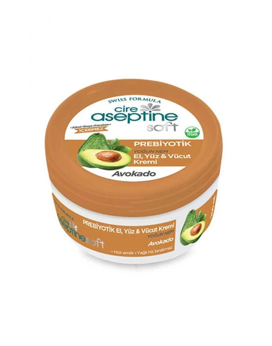 Cire Aseptine Soft Avokado Özlü Yoğun Nemlendirici Prebiyotikli Krem 200 ml