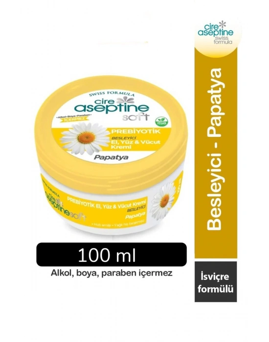 Cire Aseptine Soft Papatya Özlü Besleyici Prebiyotikli Krem 100 ml