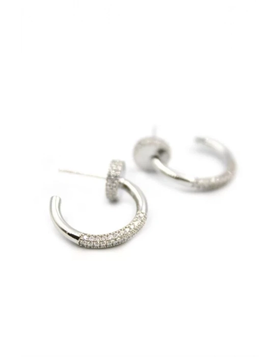 Çivi Küpe - Gümüş