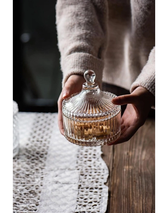 Çizgili Cam Şekerlik