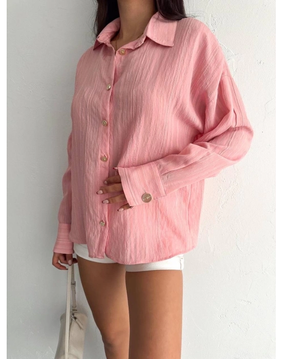 Çizgili oversize gömlek