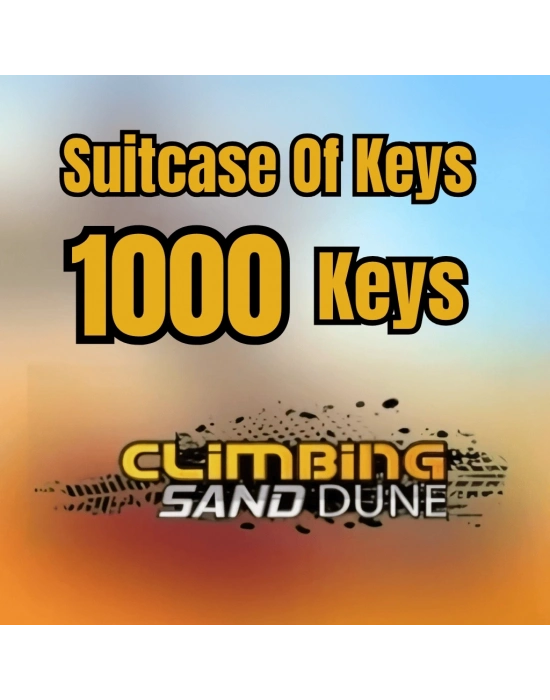 Climbing Sand Dune Suitcase Of Keys - 1000 Keys