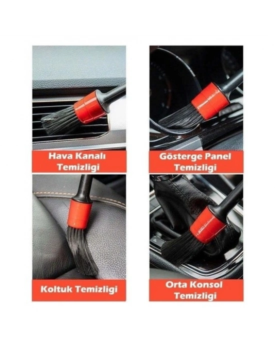 ® CM-235 Araba Temizlik Detay Fırçası 5li Set