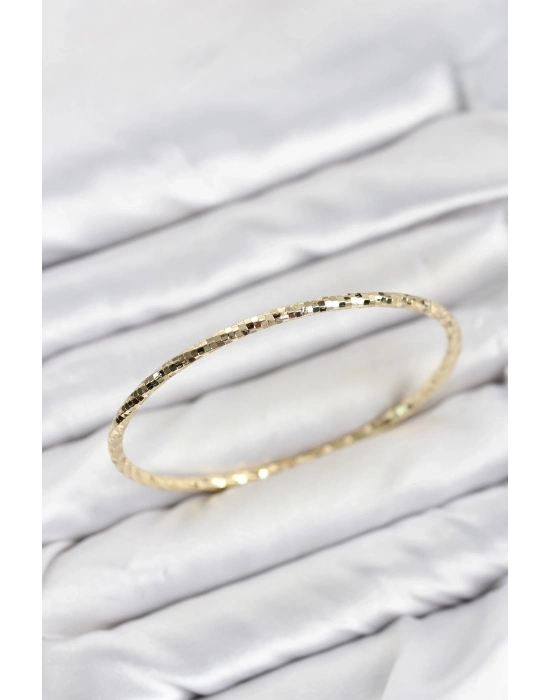 CM Gold Renk Lazer Kesim 65 mm Bilezik