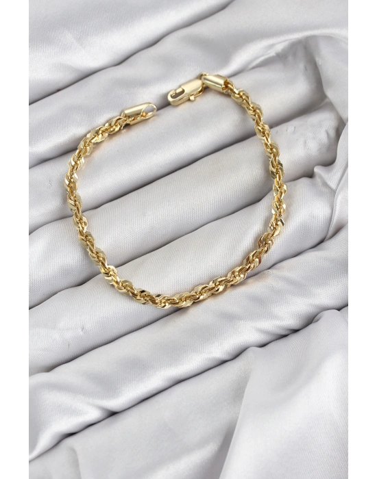 CM Singapur Model Zincir Gold Renk Kadın Bileklik