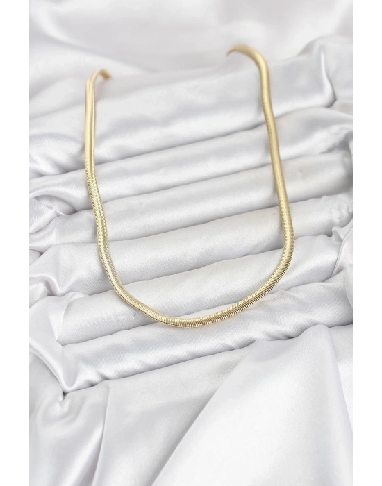 CM Yassı Yılan Zincir Model 60 cm Kadın Kolye