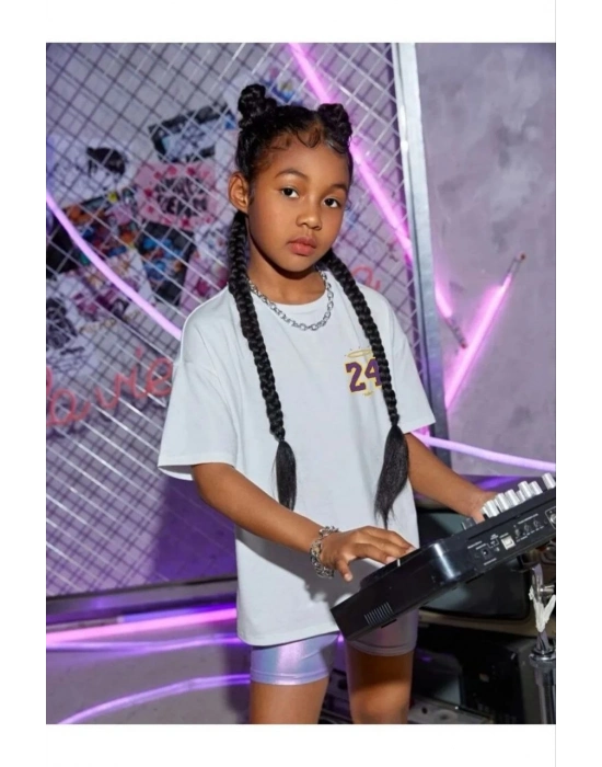 Çocuk   Baskılı T-Shirt - Beyaz