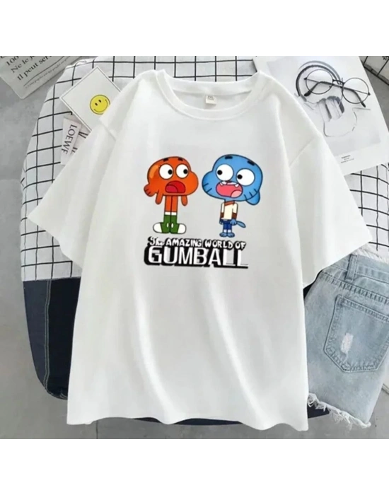 Çocuk   Baskılı T-Shirt - Beyaz