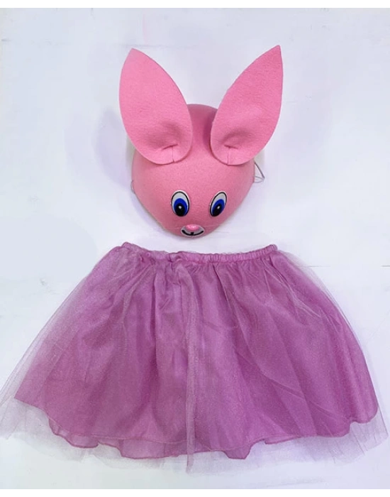 Çocuk Gösteri Kostümü Pembe Tavşan