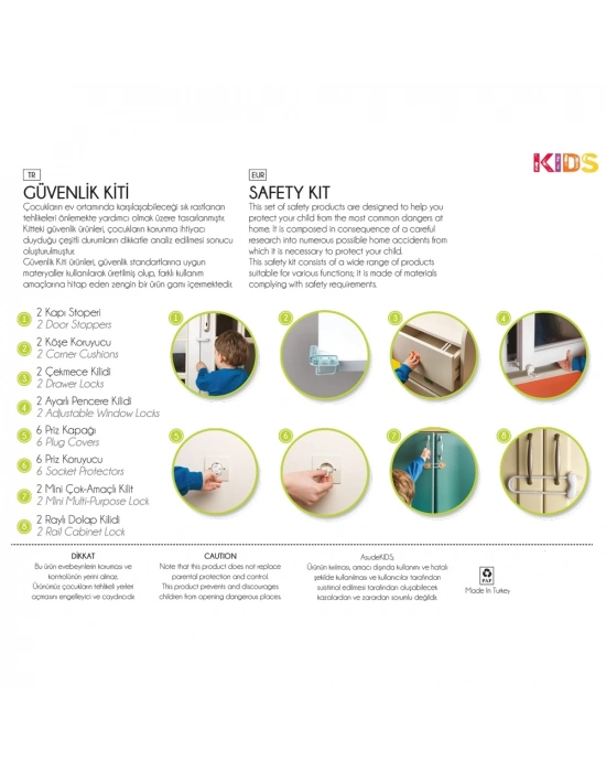 Çocuk Güvenlik Seti - Profesyonel 26 Parça