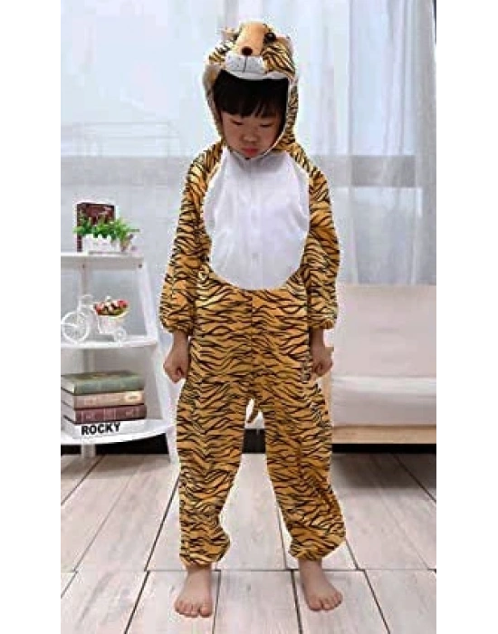 Çocuk Kaplan Kostumu - Aslan Kostümü 4-5 Yaş 100 Cm