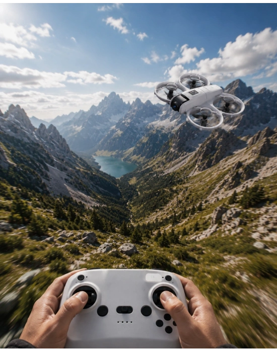 Çocuk ve Yetişkin Kullanımına Uygun Kameralı Akıllı Drone