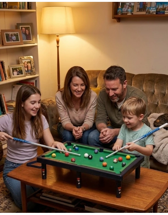 Çocuklar İçin Bilardo Seti Masaüstü Snooker ve Pool Oyuncak