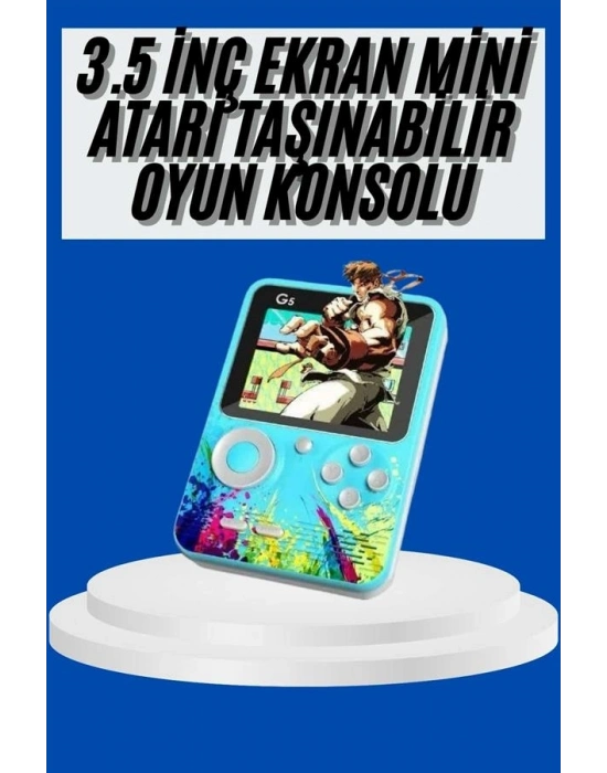 Çocuklara Özel 4K HD Retro Oyun Konsol El Atari Taşınabilir 500 Oyunlu