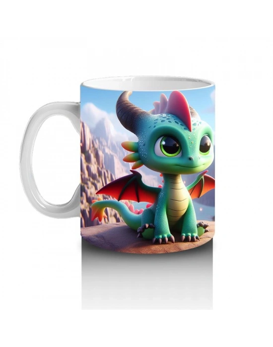 Çocuklara Sütü Sevdiren Ateş Tepesi Bebek Ejderha Kupa Bardak