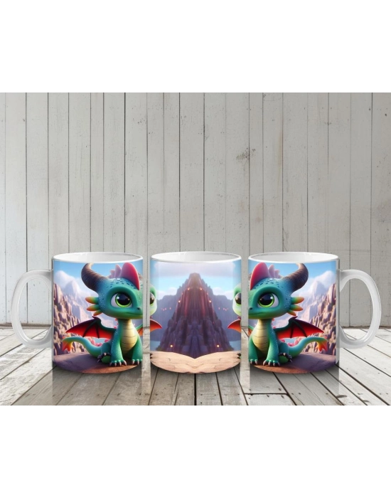 Çocuklara Sütü Sevdiren Ateş Tepesi Bebek Ejderha Kupa Bardak