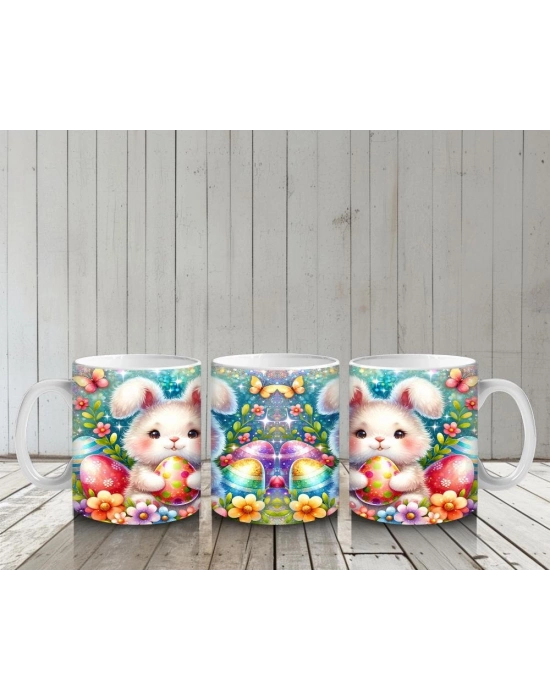 Çocuklara Sütü Sevdiren Bahar Tavşanı Kupa Bardak