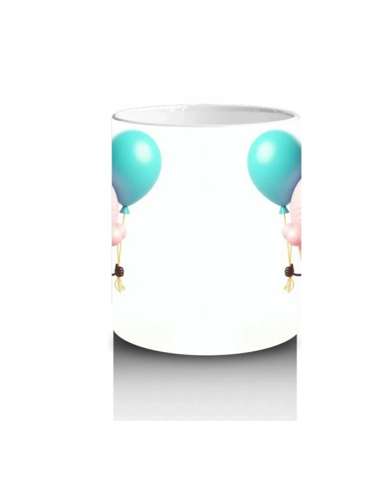 Çocuklara Sütü Sevdiren Balonlu Dondurma Neşesi Kupa Bardak