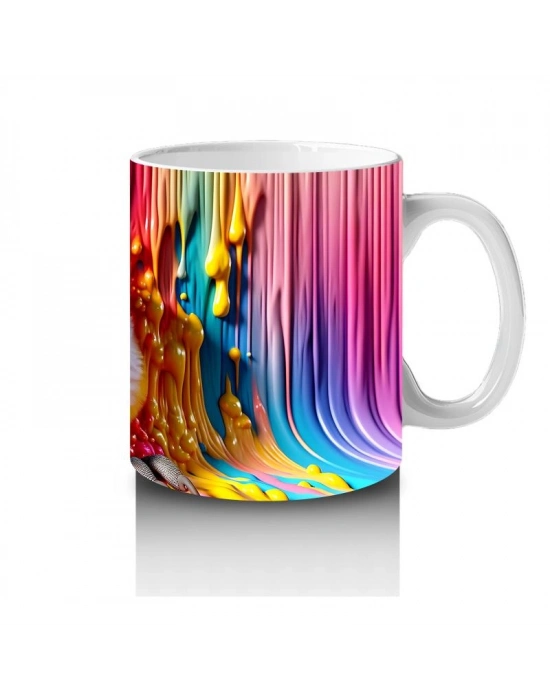 Çocuklara Sütü Sevdiren Boya Şelaleli Papağan Kupa Bardak