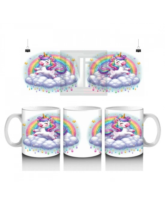 Çocuklara Sütü Sevdiren Bulut Rüyası Unicorn Kupa Bardak